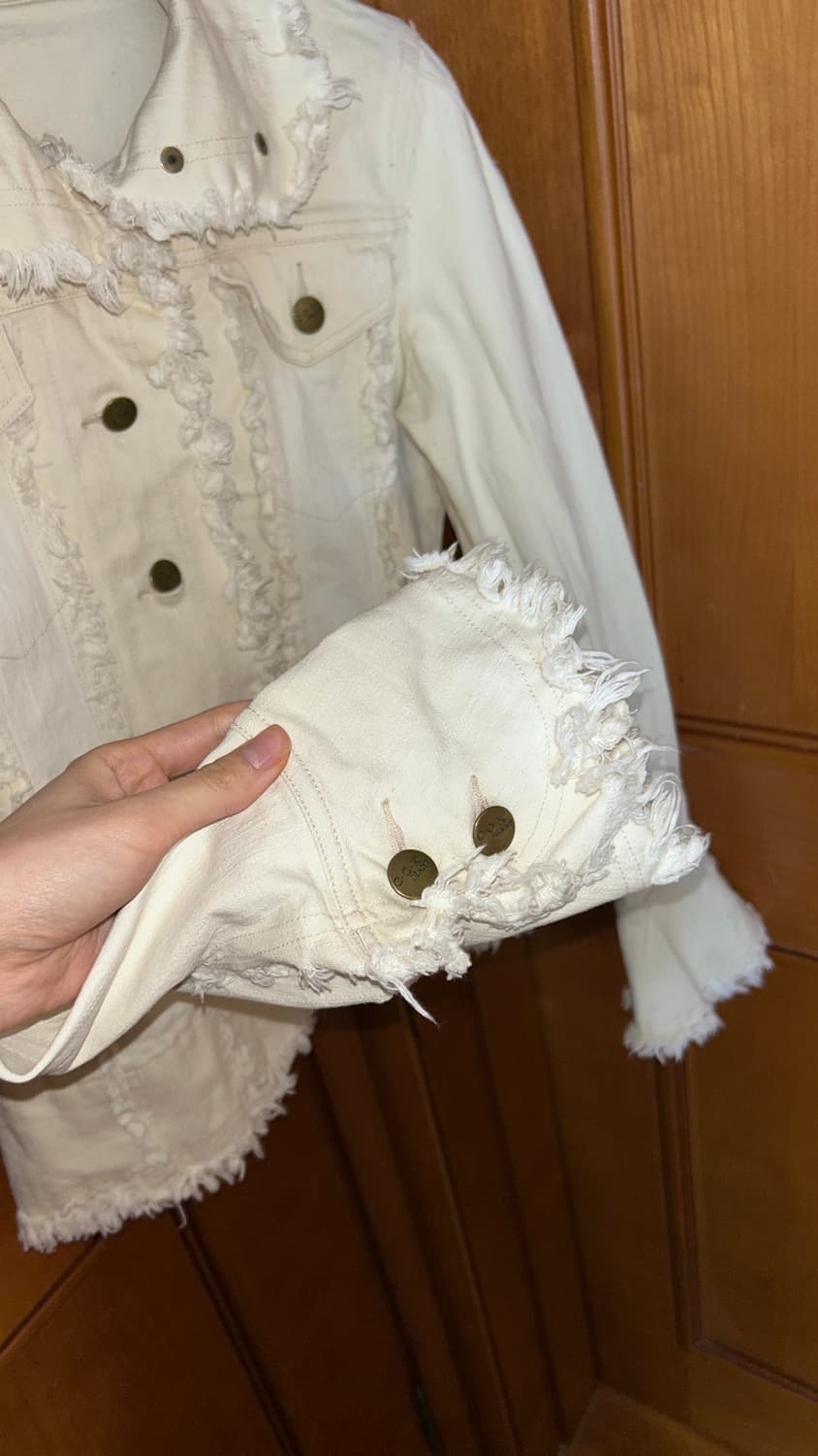 Dusty Fringe Ivory Jacket 상품이미지3