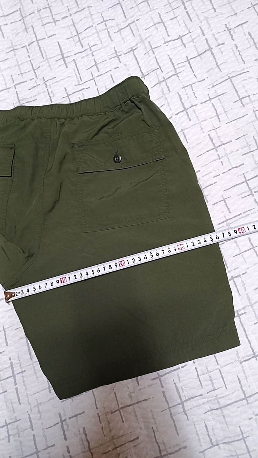 무신사 얇은나일론반바지 32인치 기장49 상품이미지8