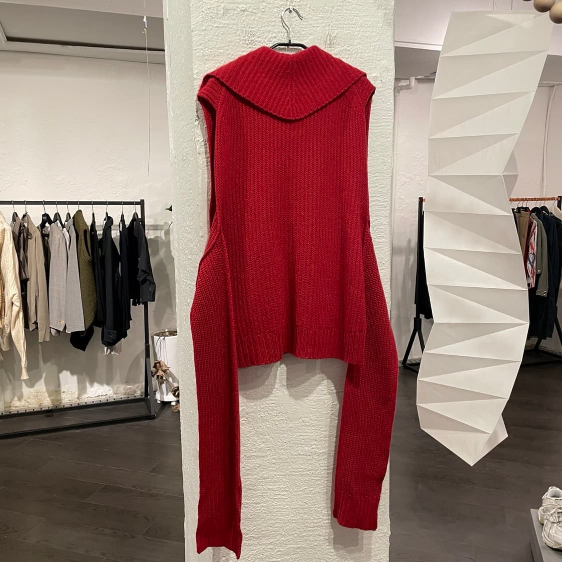 베드 j.w 포드 21aw 벨티드 니트 베스트 상품이미지3