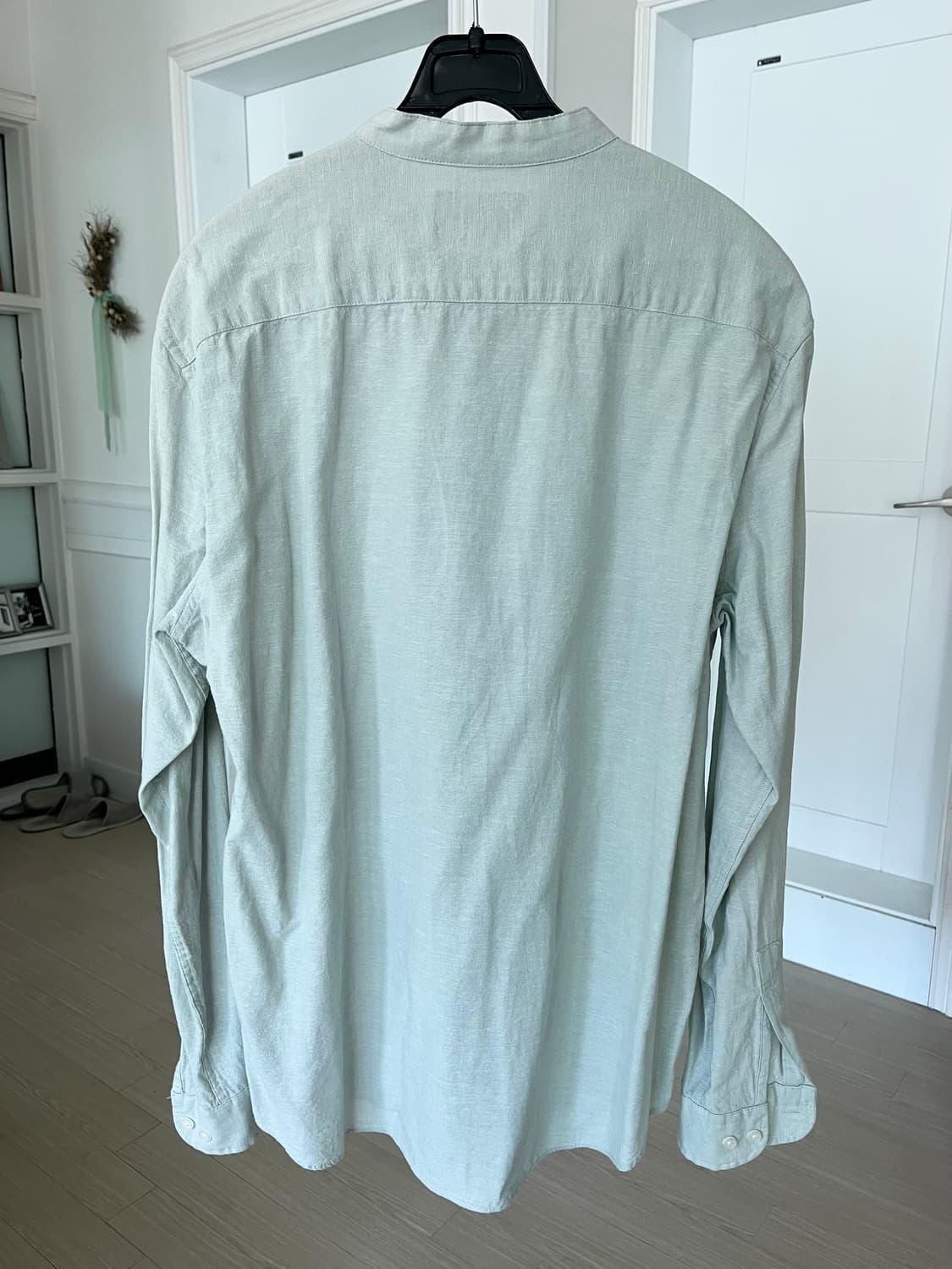 앤드지 밝은 그린 헨리넥 셔츠 상품이미지5