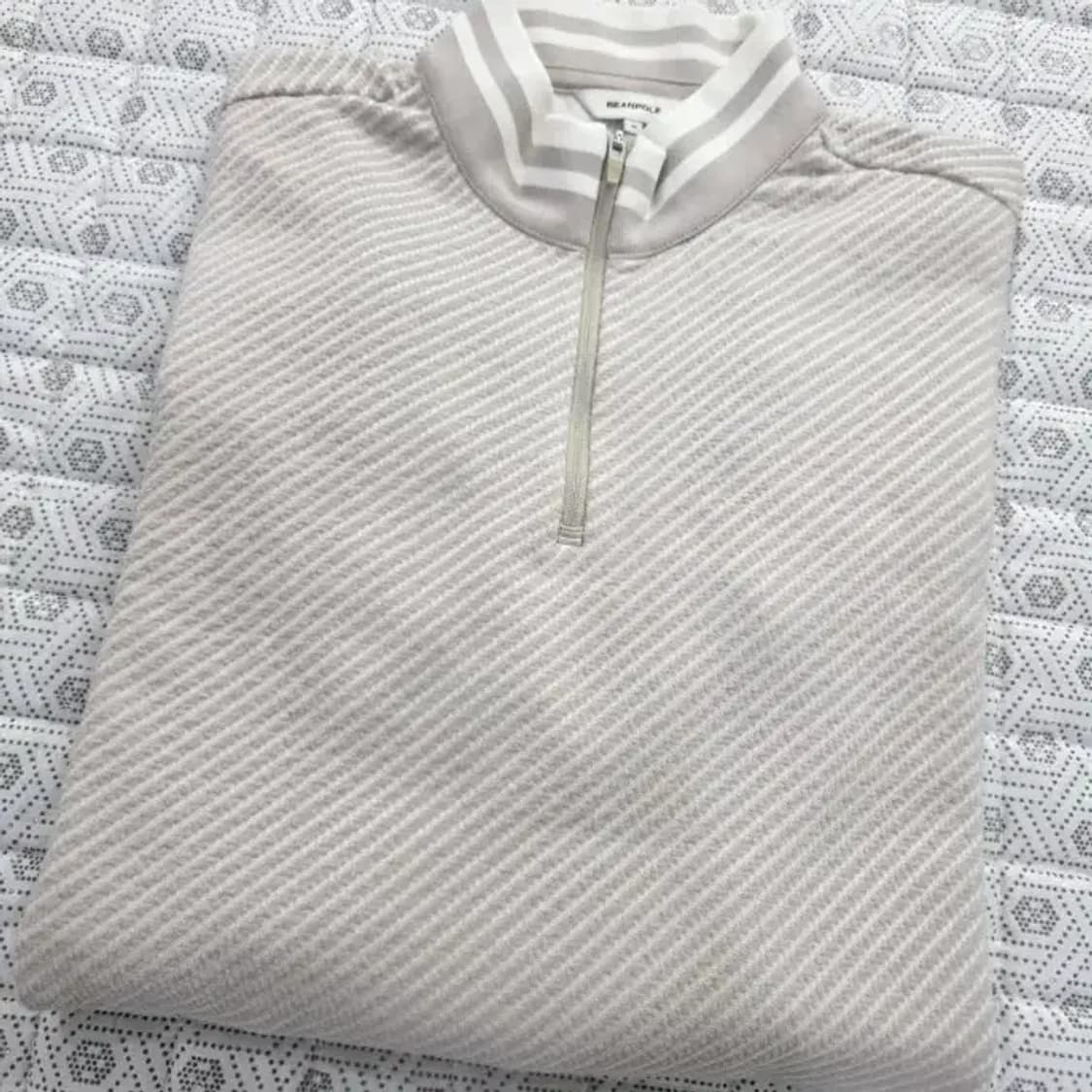 빈폴 남성 헤링본 반집업 티셔츠 95 상품이미지2