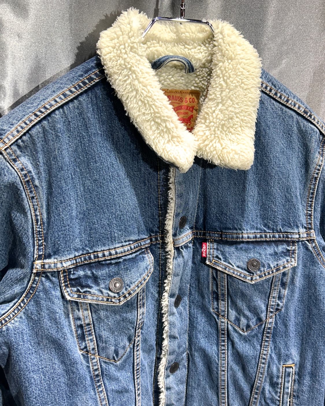 S 리바이스 쉐르파 양털 트러커 데님자켓 상품이미지4