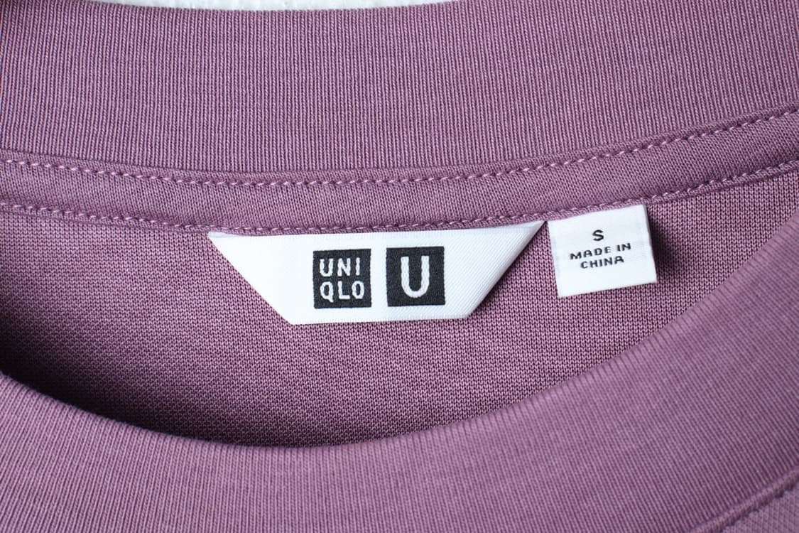 (S-M) 유니클로 반팔 티셔츠 U라인 무지 퍼플-H33461 상품이미지5