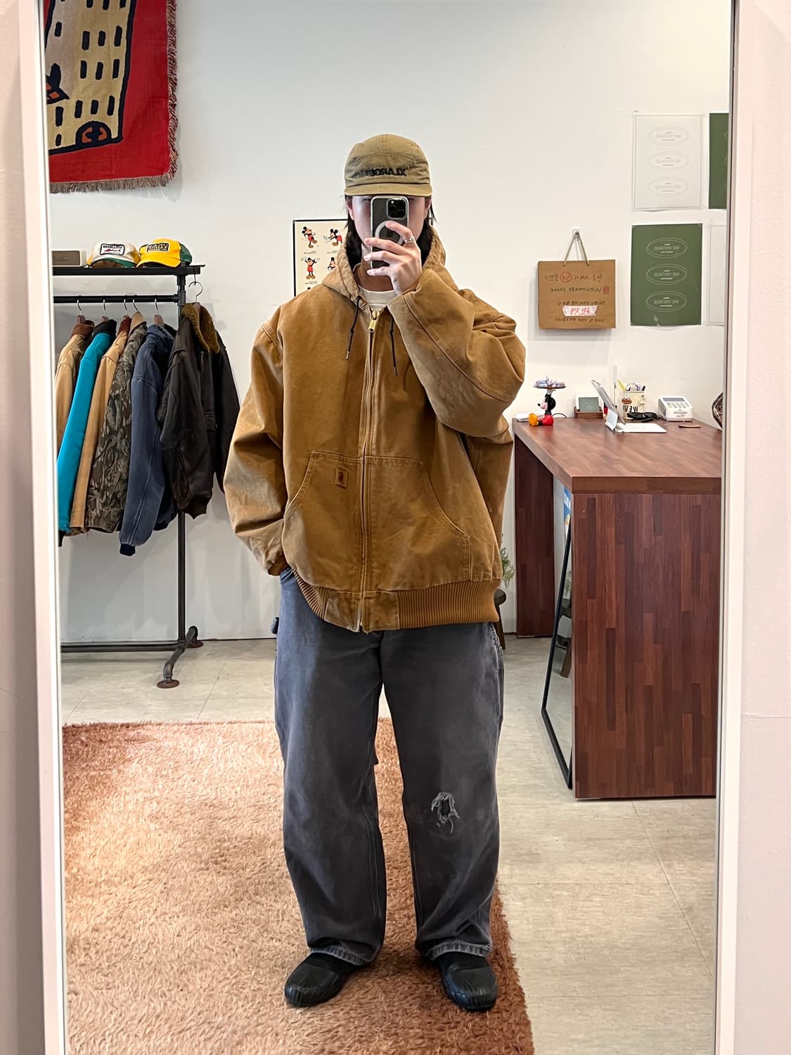 Carhartt 칼하트 덕 액티브 후드 워크 자켓 상품이미지2