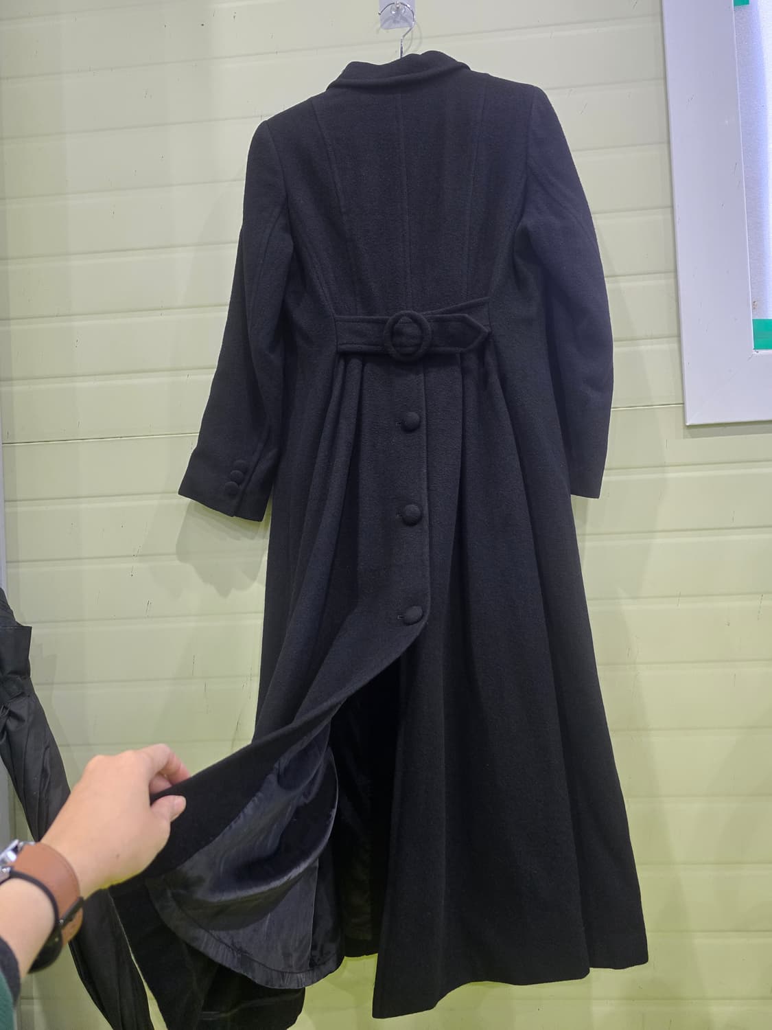 SERGE 블랙 롱 모직 코트  상품이미지6