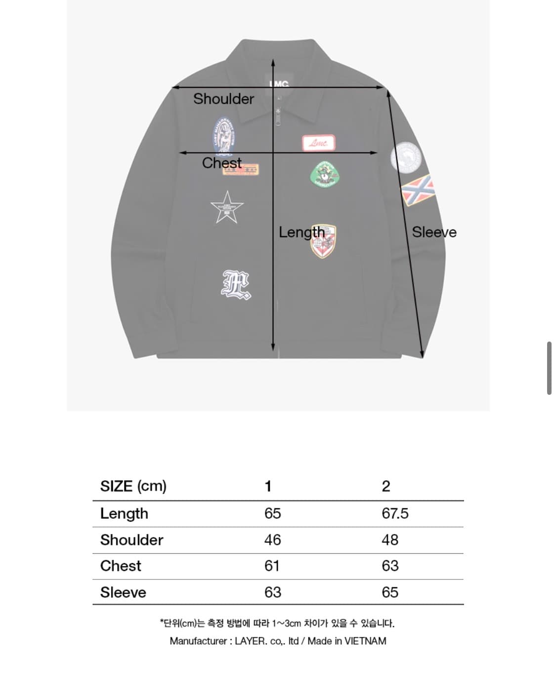 LMC 패치 워크 자켓 블랙 상품이미지6