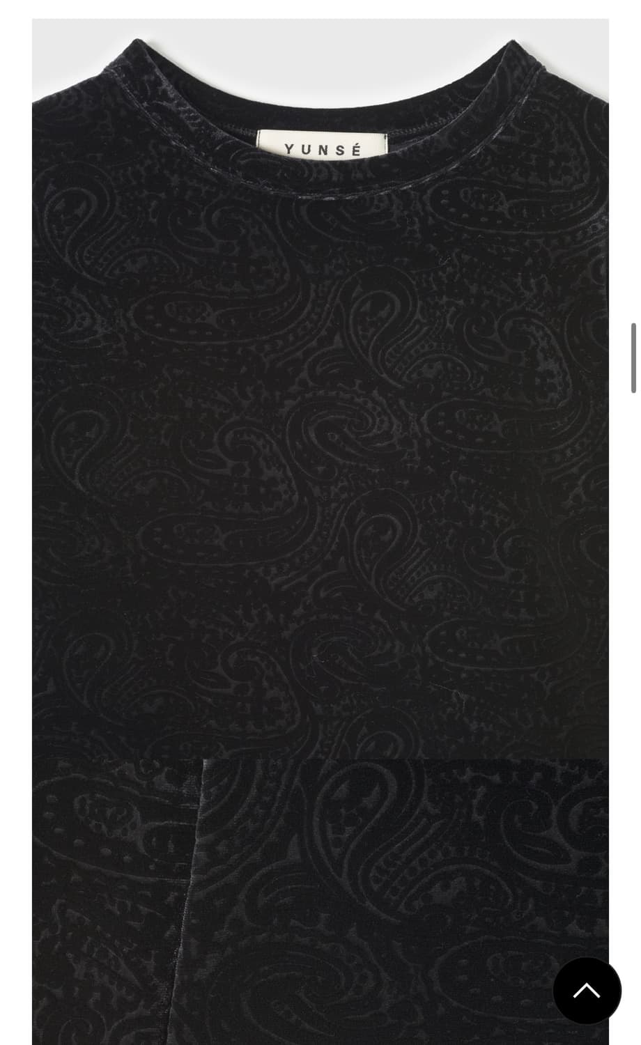 윤세 벨벳 롱슬리브 택 제거 새상품 상품이미지2