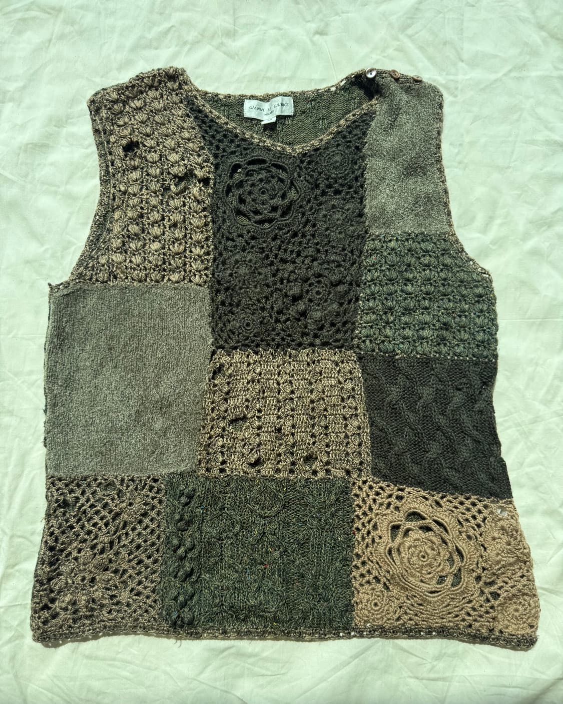 브라운 니트 베스트 상품이미지1