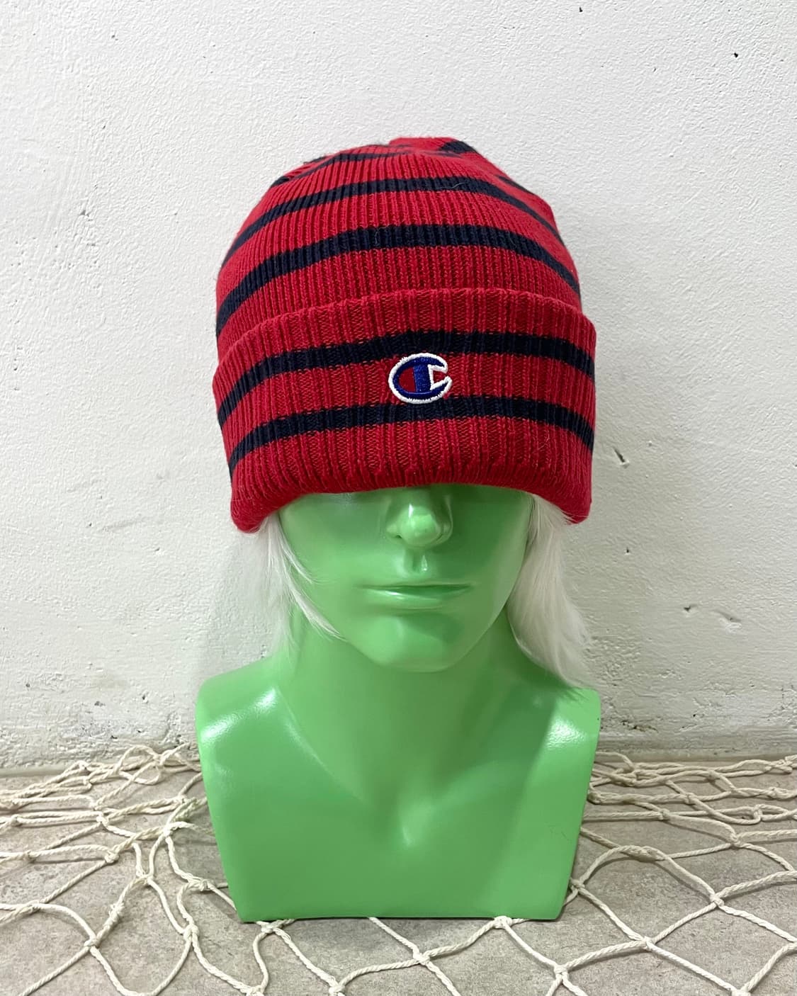 Red & Black Champion Big Beanie  상품이미지2