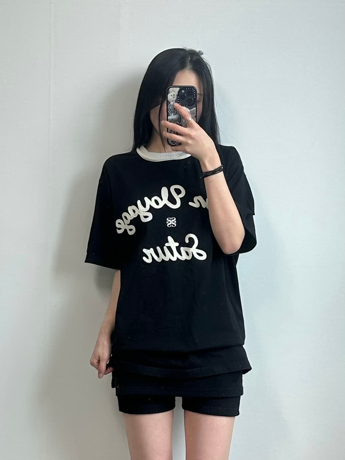 세터 본 보야지 블랙 반팔 티셔츠 상품이미지1