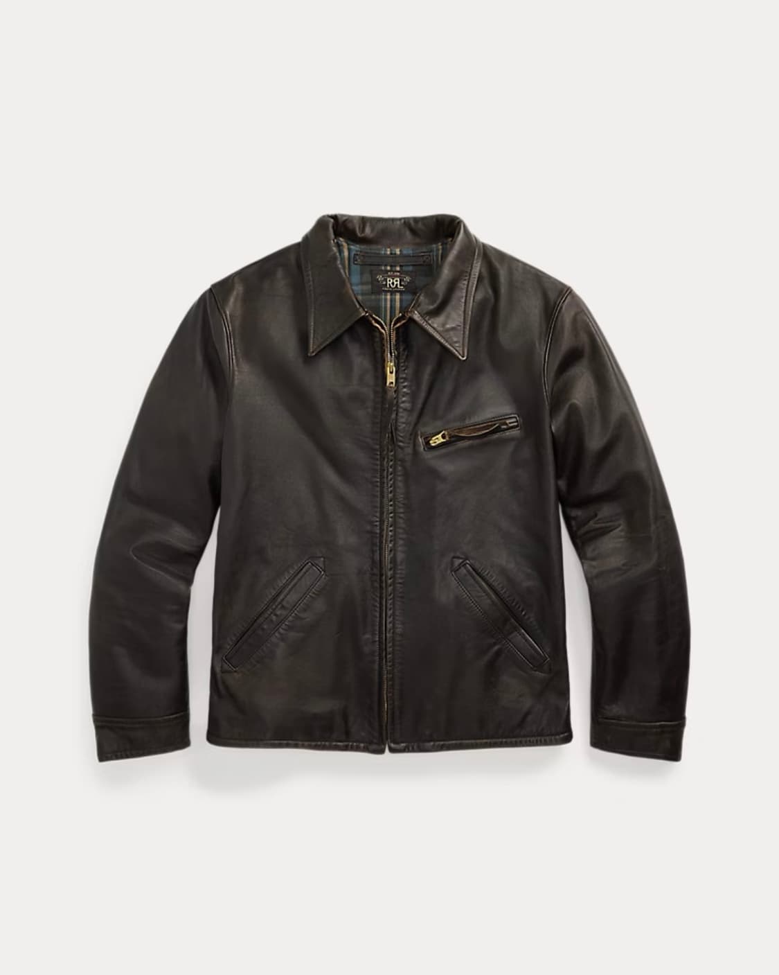 RRL 뉴스보이 레더 재킷 상품이미지1