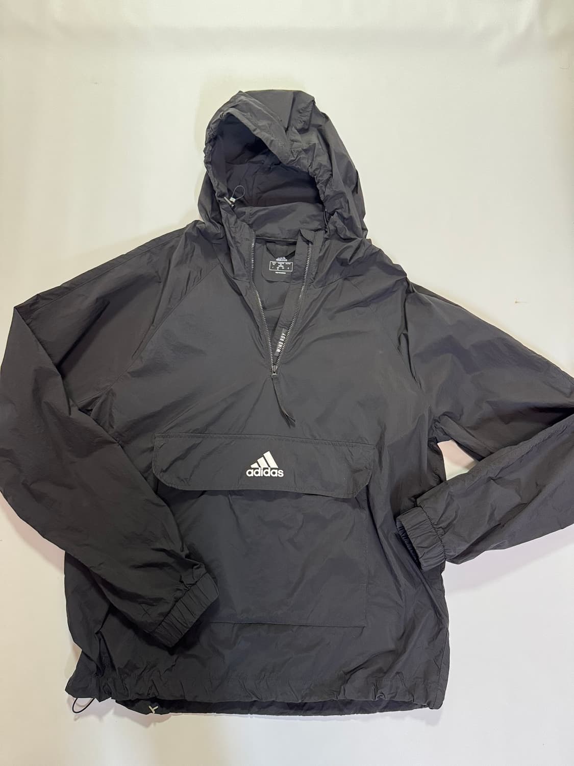 아디다스 나일론 반집업 후드(XL 사이즈) 상품이미지1