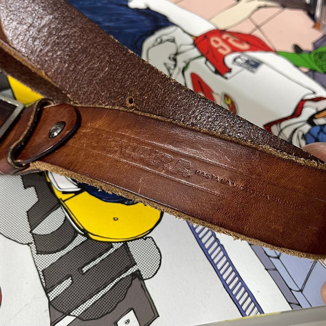 빈티지 체게바라 레더 벨트 상품이미지3