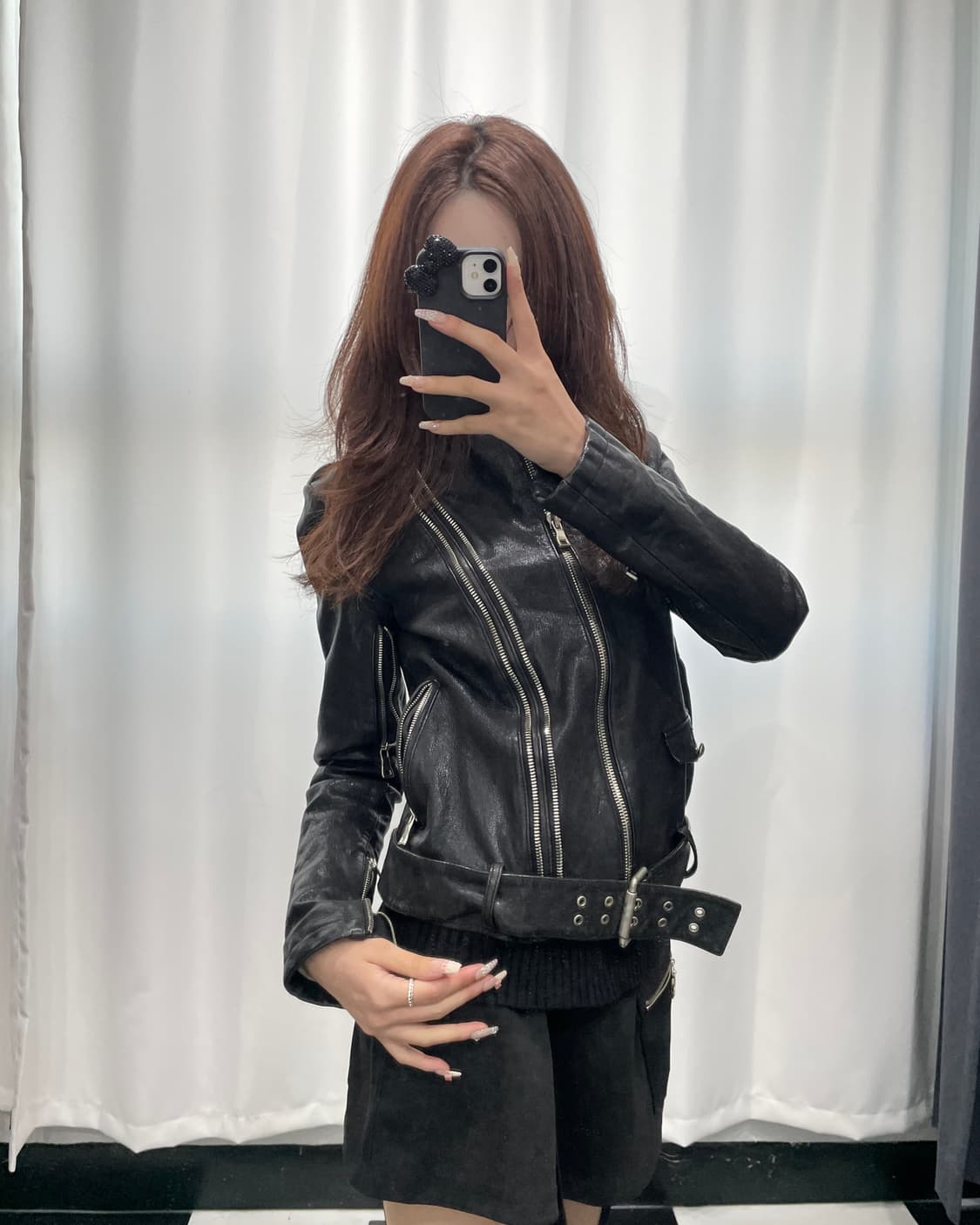 🎸블랙 디테일 레더 자켓🎸 상품이미지4