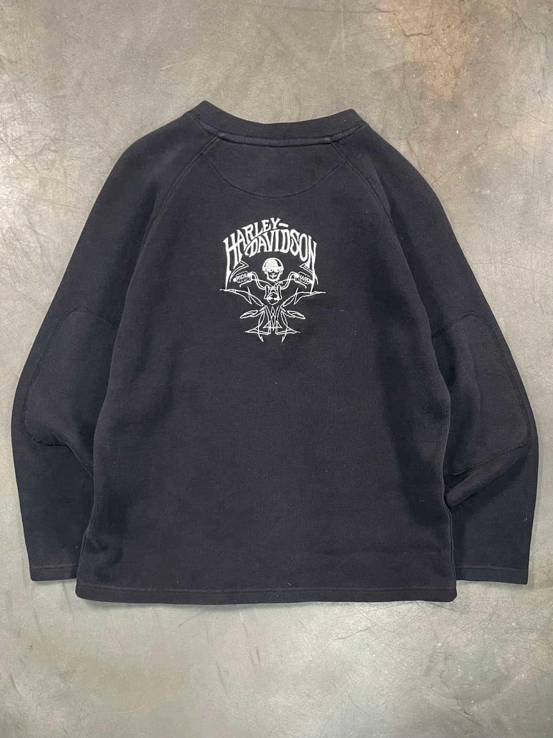 할리데이비슨 헨리넥 엘보패치 스웻셔츠 상품이미지4