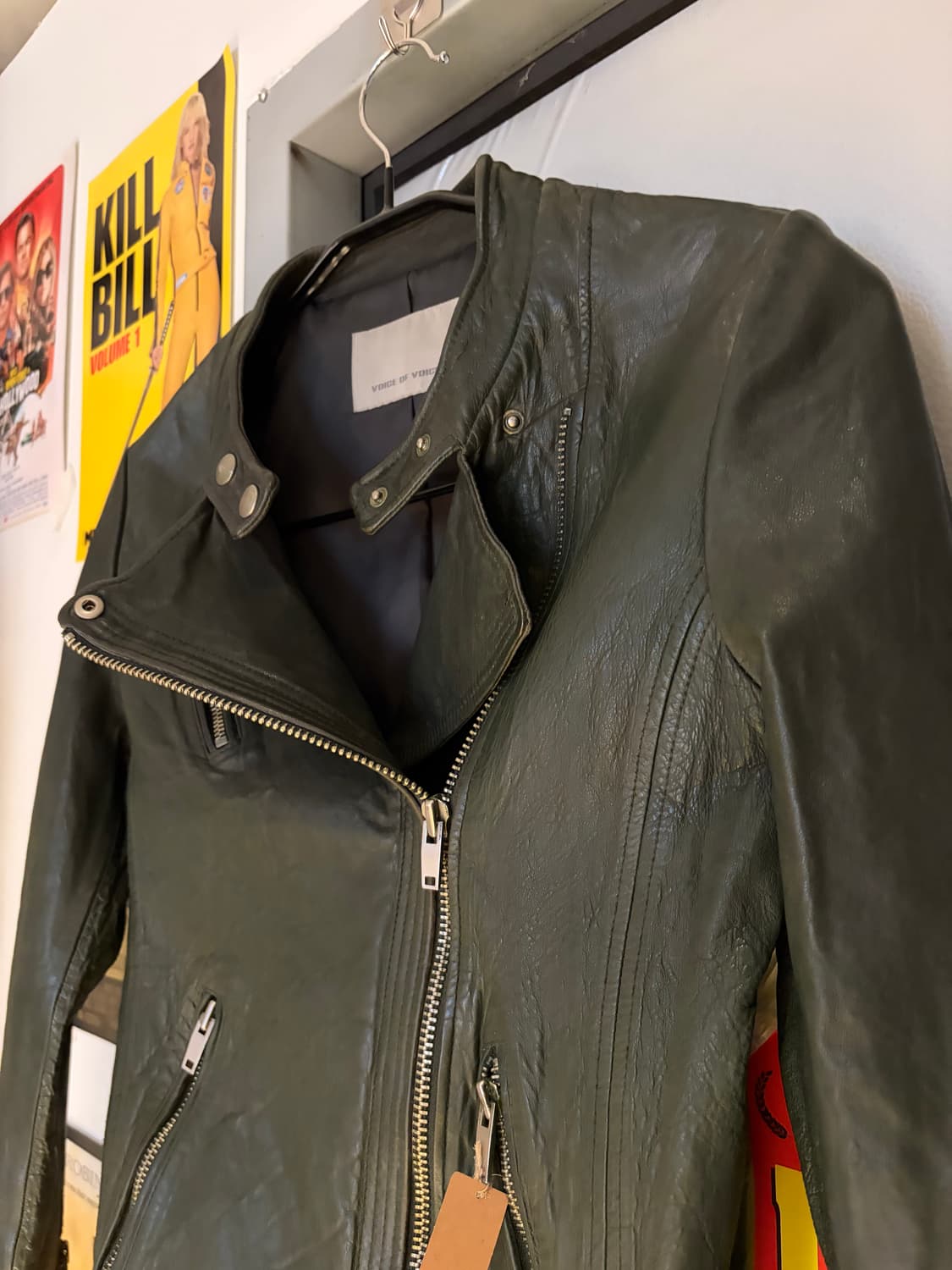 VOV 보브 카키 양가죽 레더자켓 상품이미지3