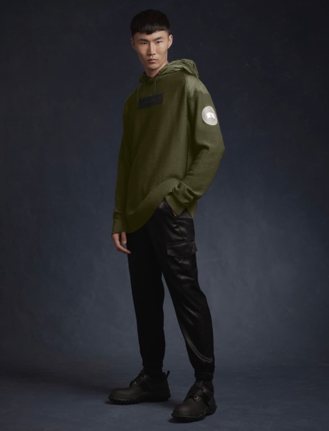 캐나다구스 x 준지 애쉬크로프트 후드 카키 상품이미지6