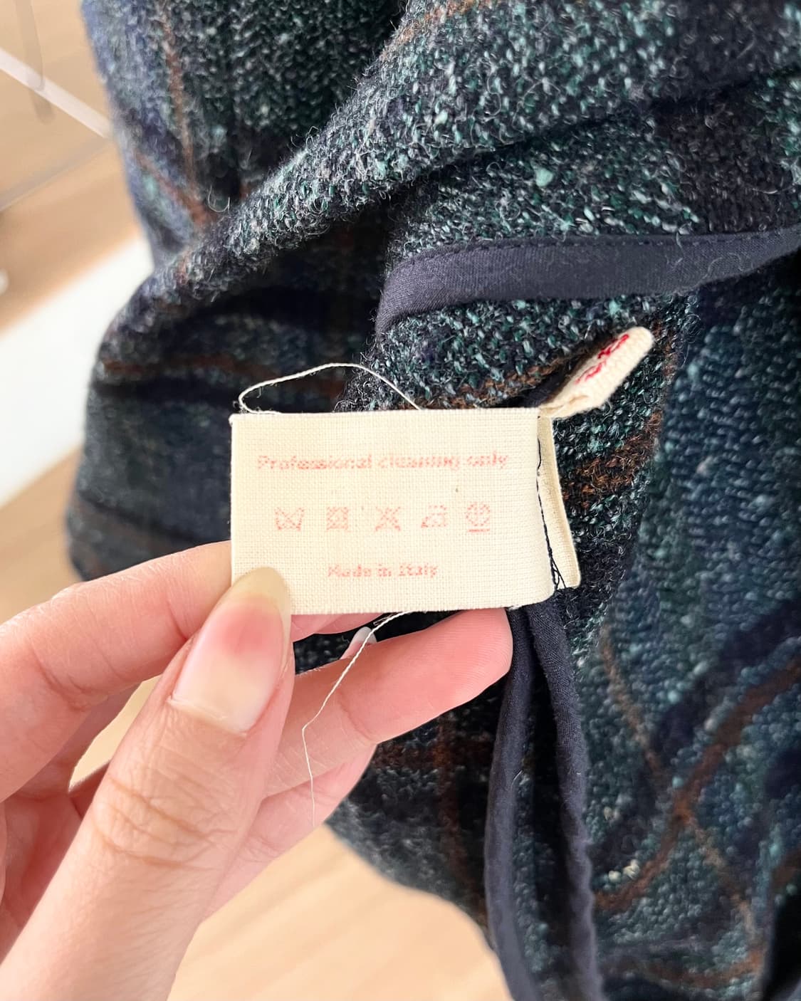 마르니 블루 트위드 라운드 넥 자켓 상품이미지8