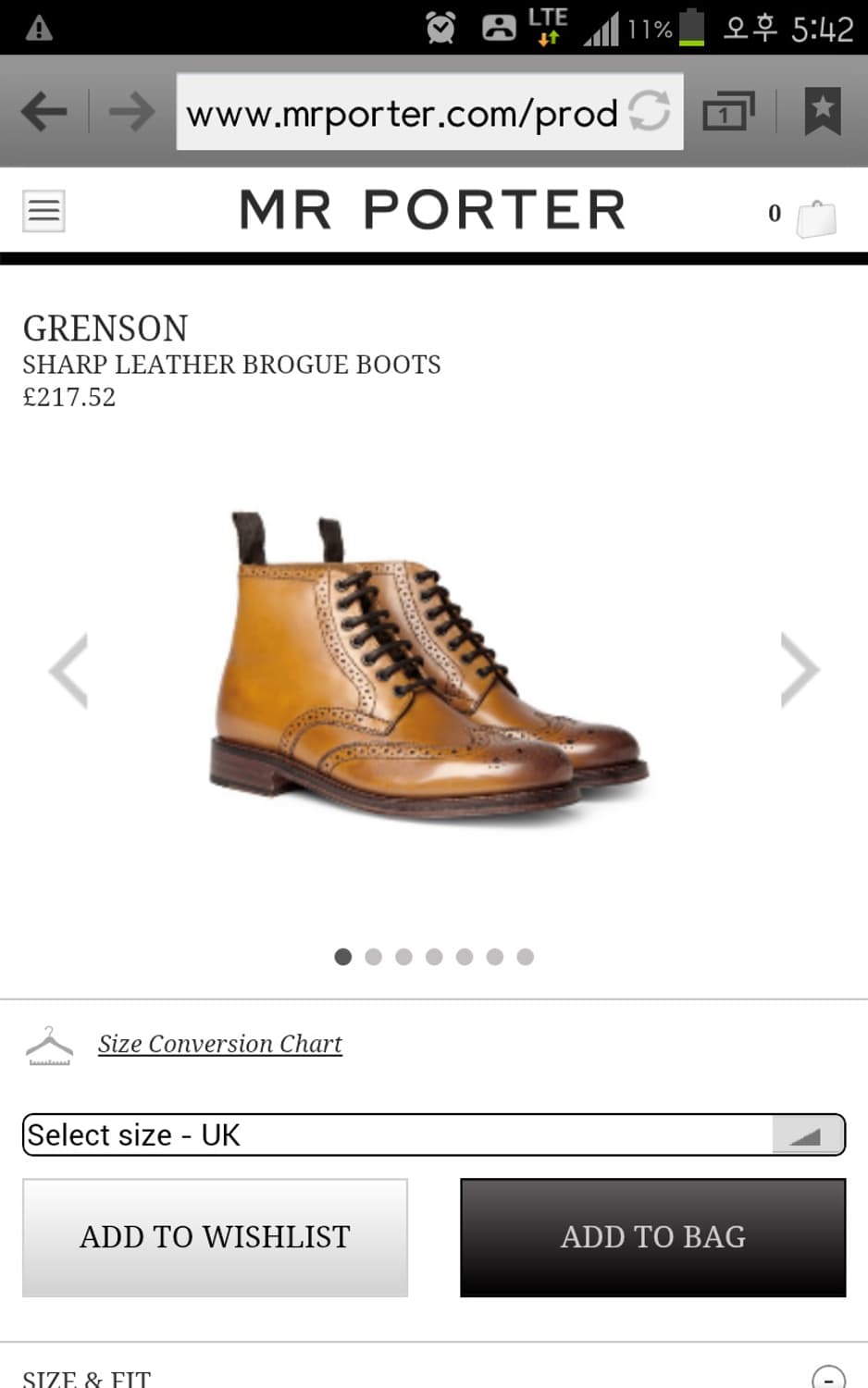 Grenson 부츠 (UK 8) 상품이미지6