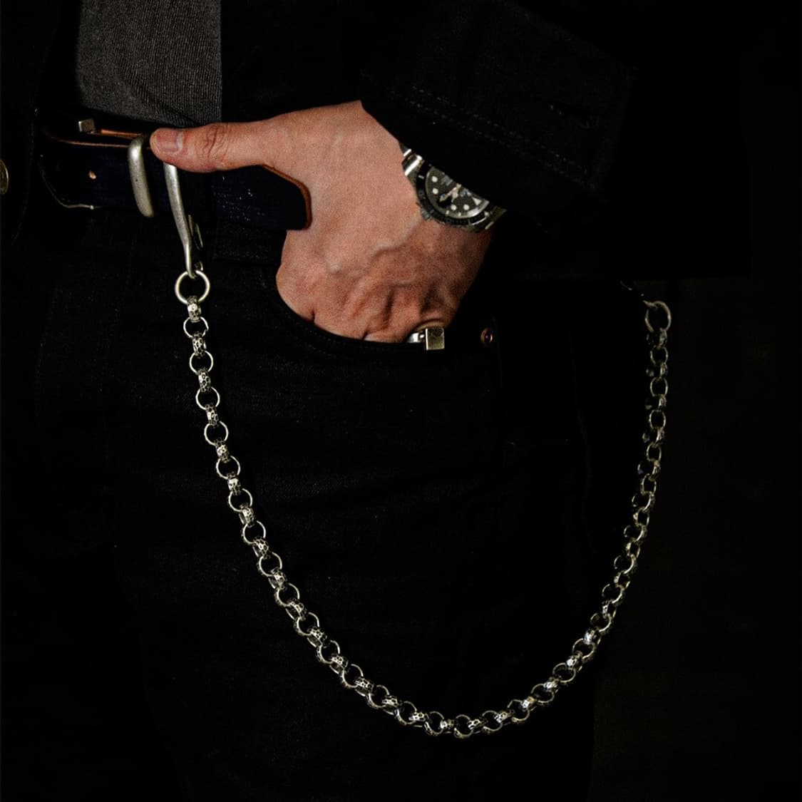 [Beyond Legacy] Hammered chain Silver 상품이미지3