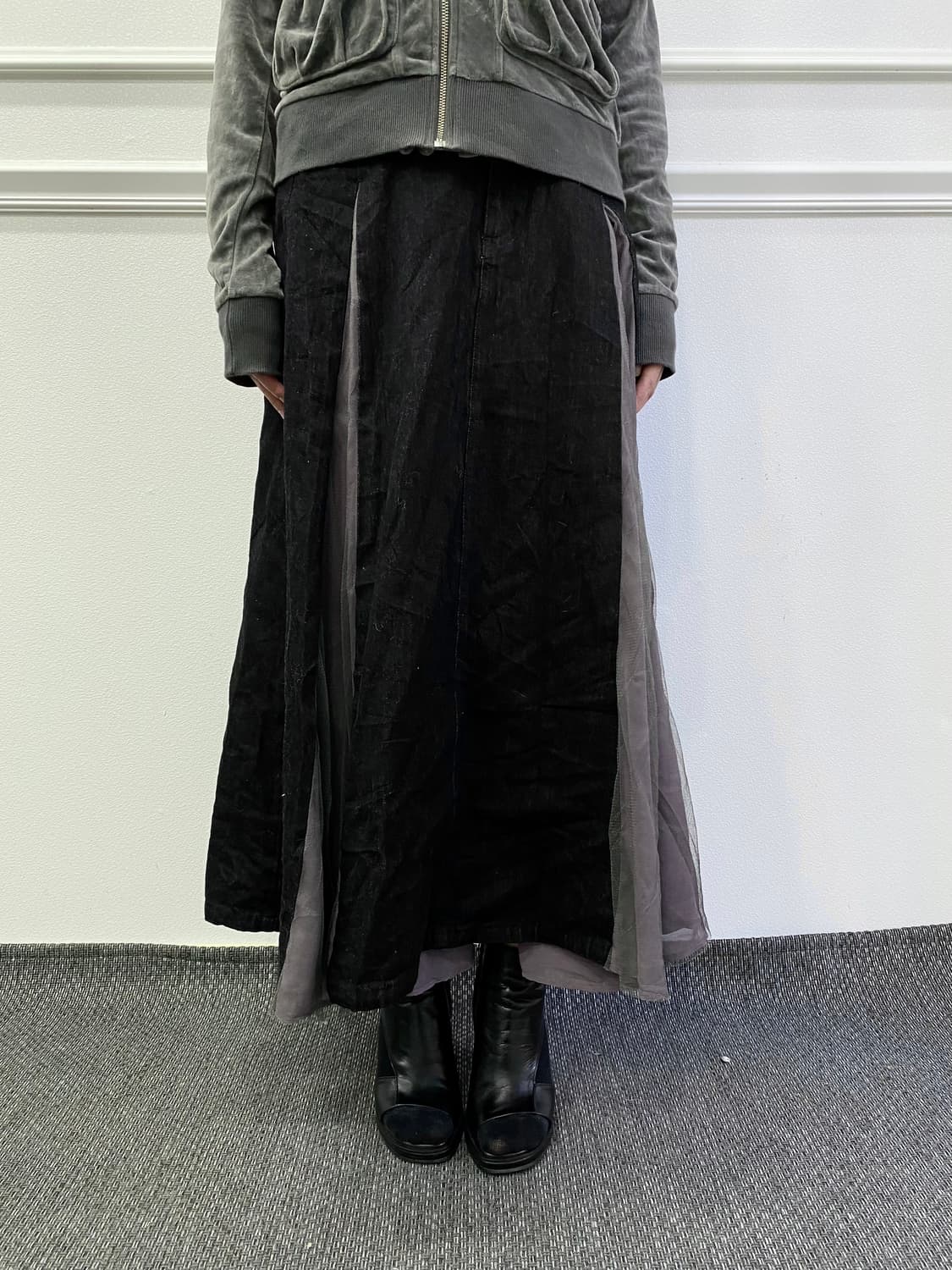  Denim Layered Skirts 상품이미지1