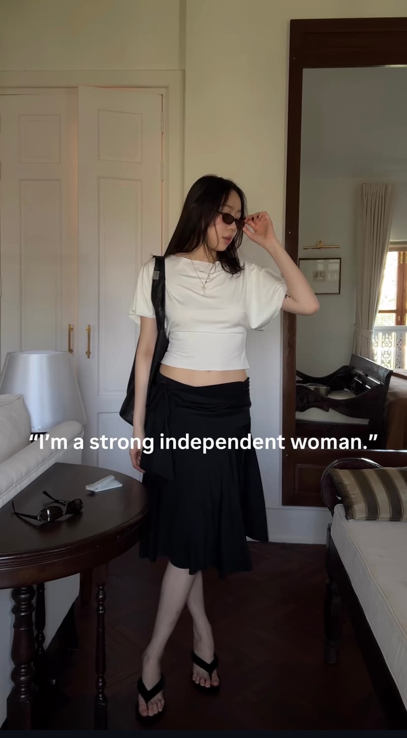 바로배송 / 새상품 - 글로니 CORE HALF TEE IVORY 상품이미지6