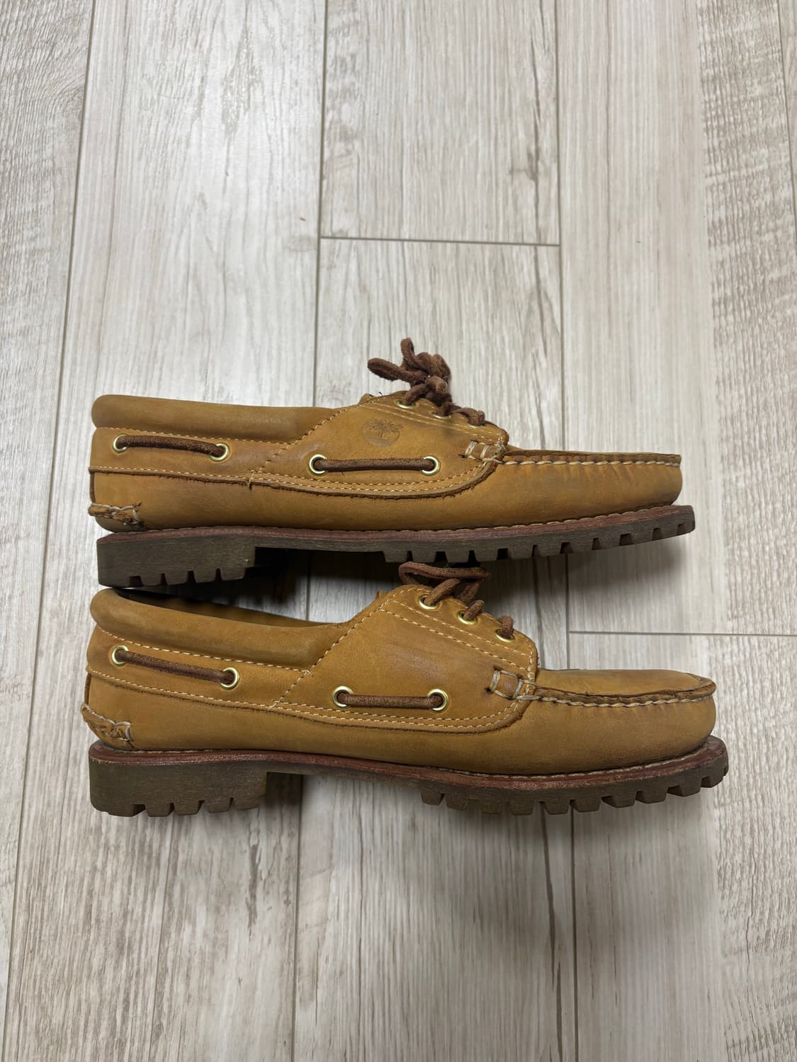 팀버랜드 보트슈즈 3아이 브라운 260 상품이미지3