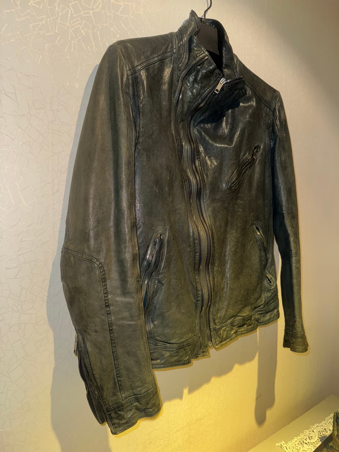 우영미 아카이브 2Way Zip Moto 가죽자켓 105 상품이미지6