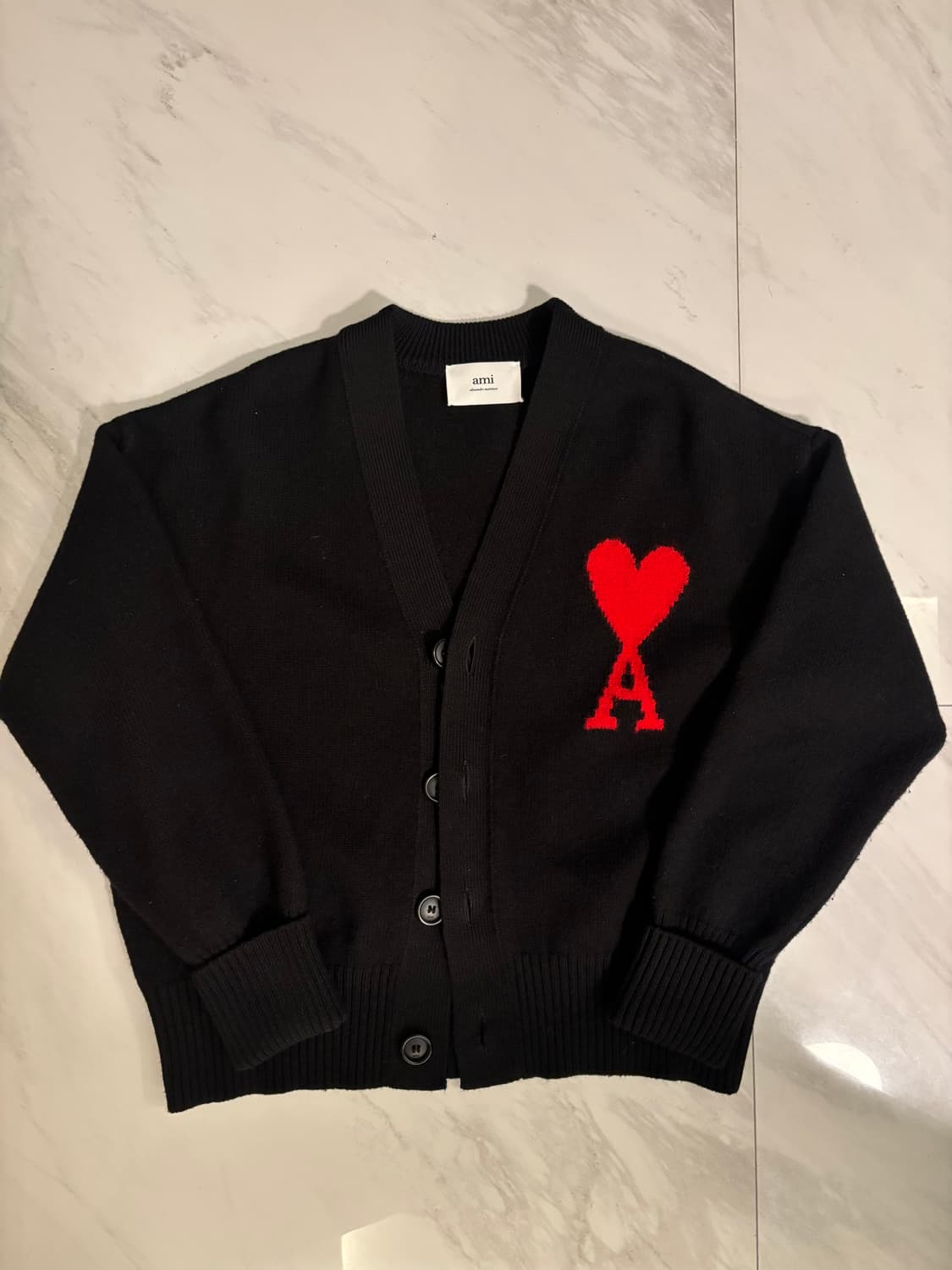 아미 인타르시아 빅로고가디건 상품이미지1