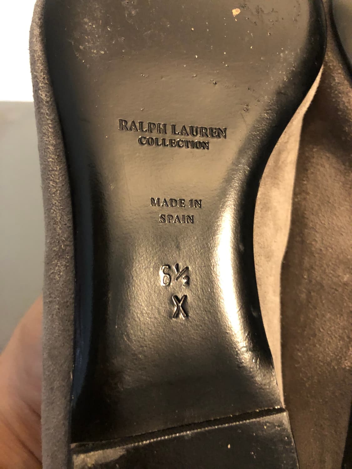 폴로 랄프로렌 퍼플라벨 스웨이드 플랫 슈즈 235 상품이미지4