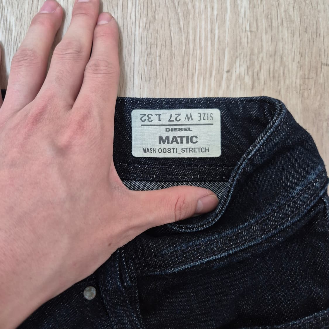 디젤 여성 다크 블루 워싱 데님 팬츠 상품이미지5