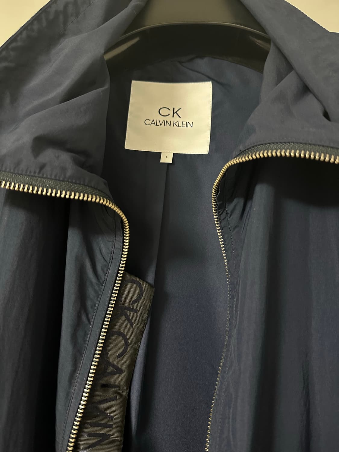 CK 캘빈클라인 하이넥 블루종 L사이즈 판매 상품이미지3