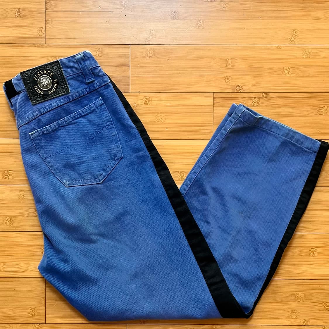 베르사체 배색 데님팬츠  상품이미지1