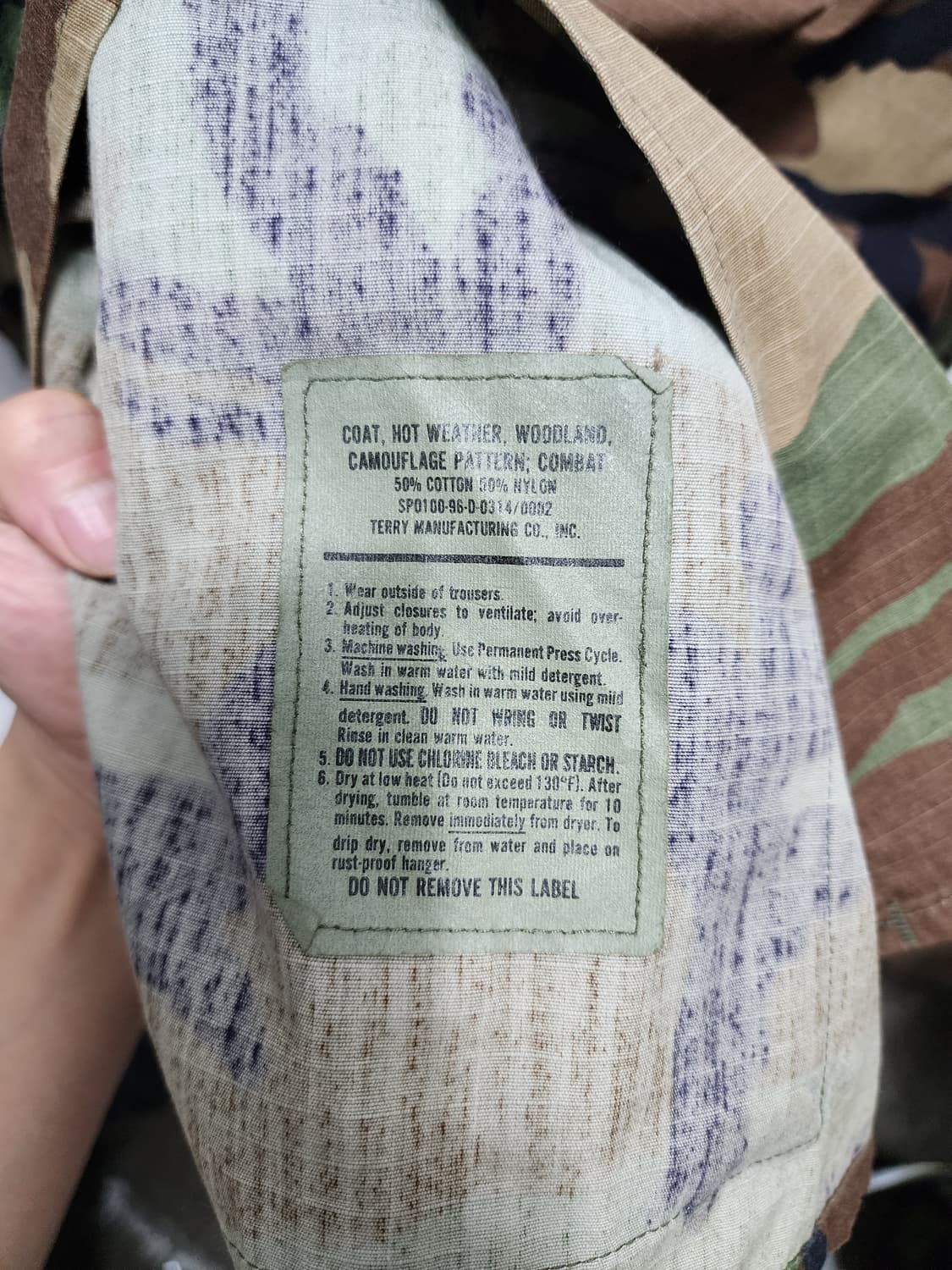 (빅사이즈) 미군 AIRFORCE 공군 우드랜드 전투복  상품이미지8