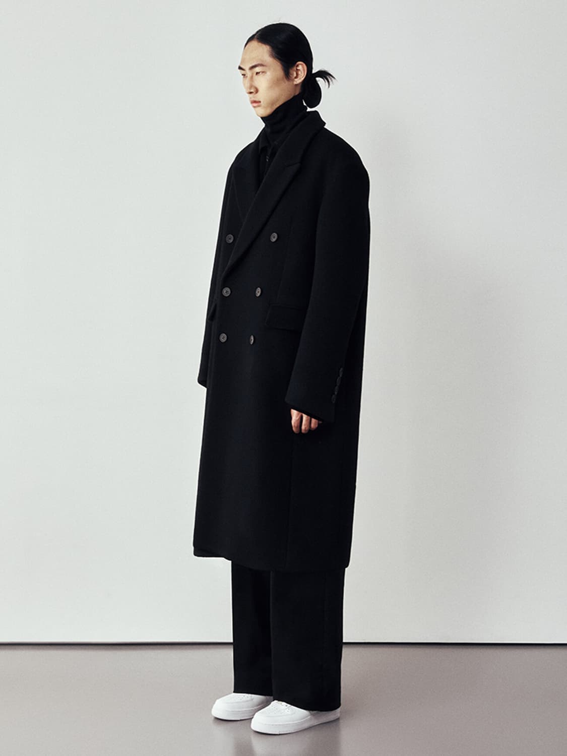 EQL Double Breasted Coat(black) - M size 상품이미지2