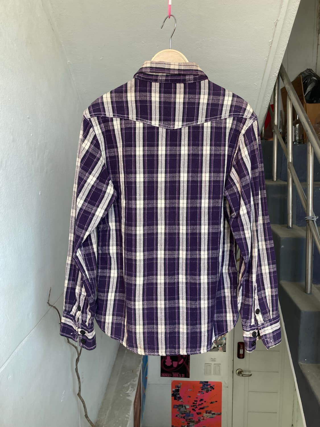 USA 웨스턴 체크 셔츠 상품이미지5