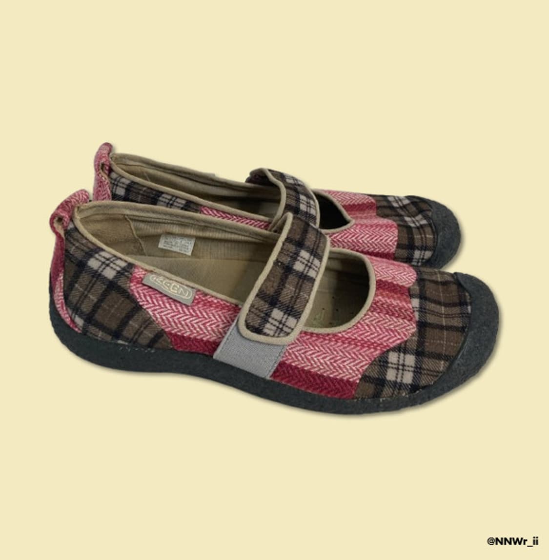 KEEN MARY JANE PINK CHECK 상품이미지2