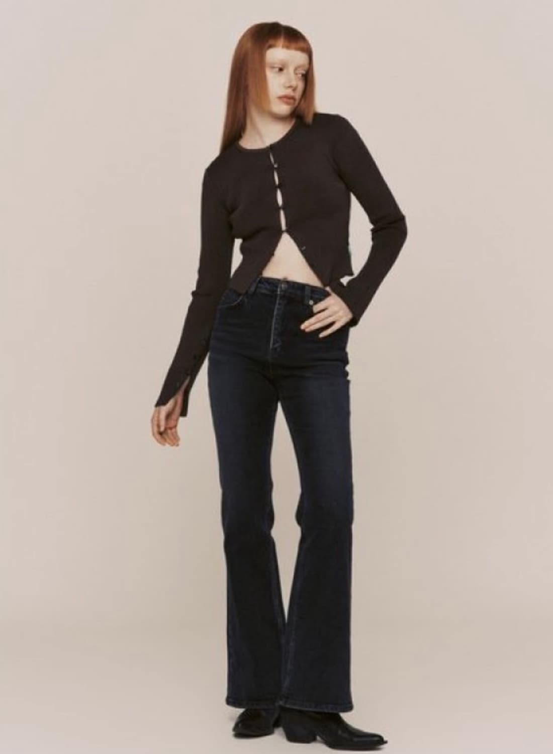 (새상품) 인스턴트펑크 부츠컷 데님 팬츠 BDFWDFPT06 딥인디고  상품이미지1