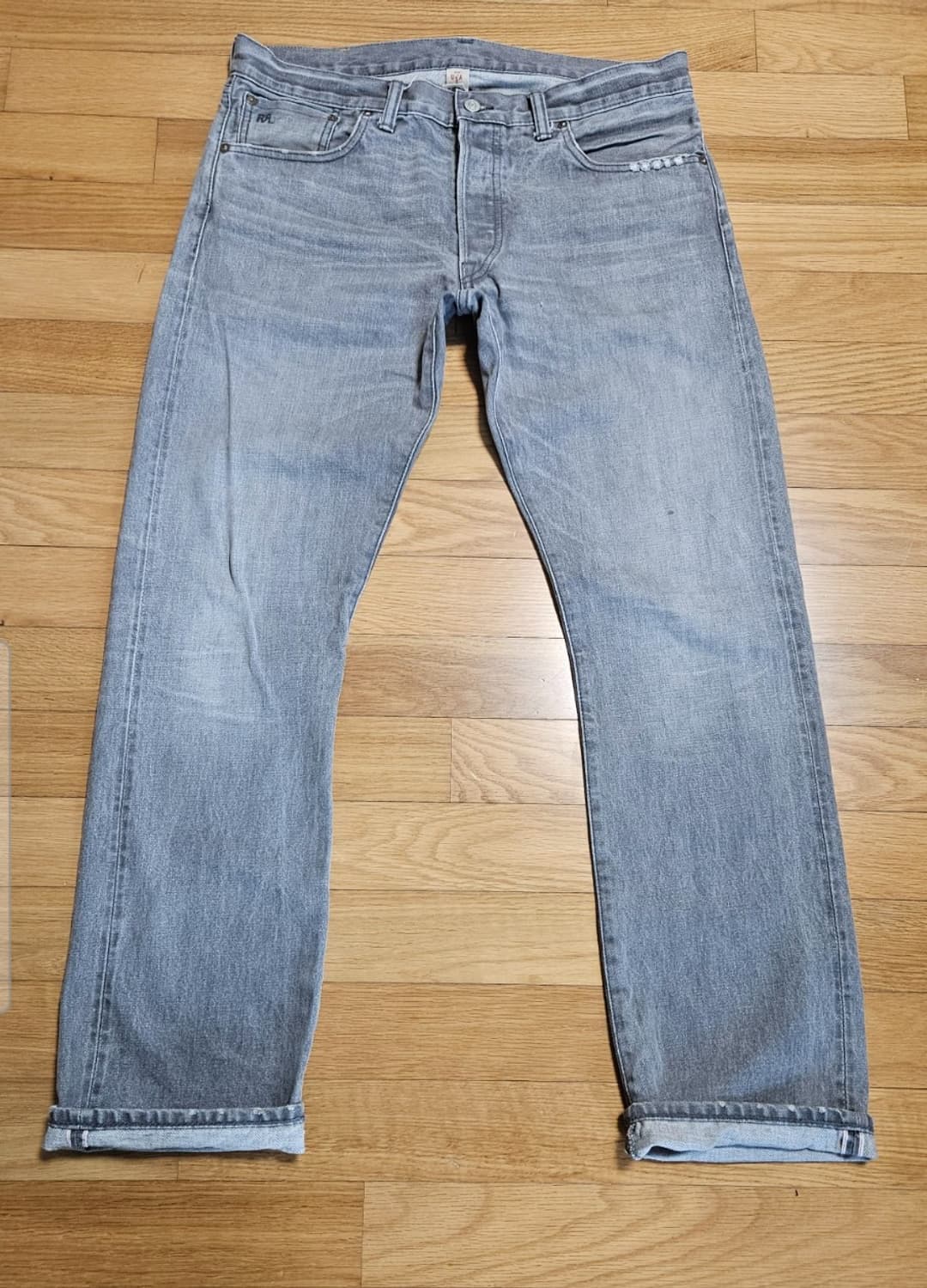 RRL Grey Selvage Straight Leg  Jeans 34 상품이미지1