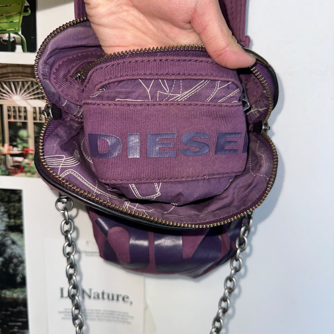 Diesel deep purple chain 크로스백 상품이미지7