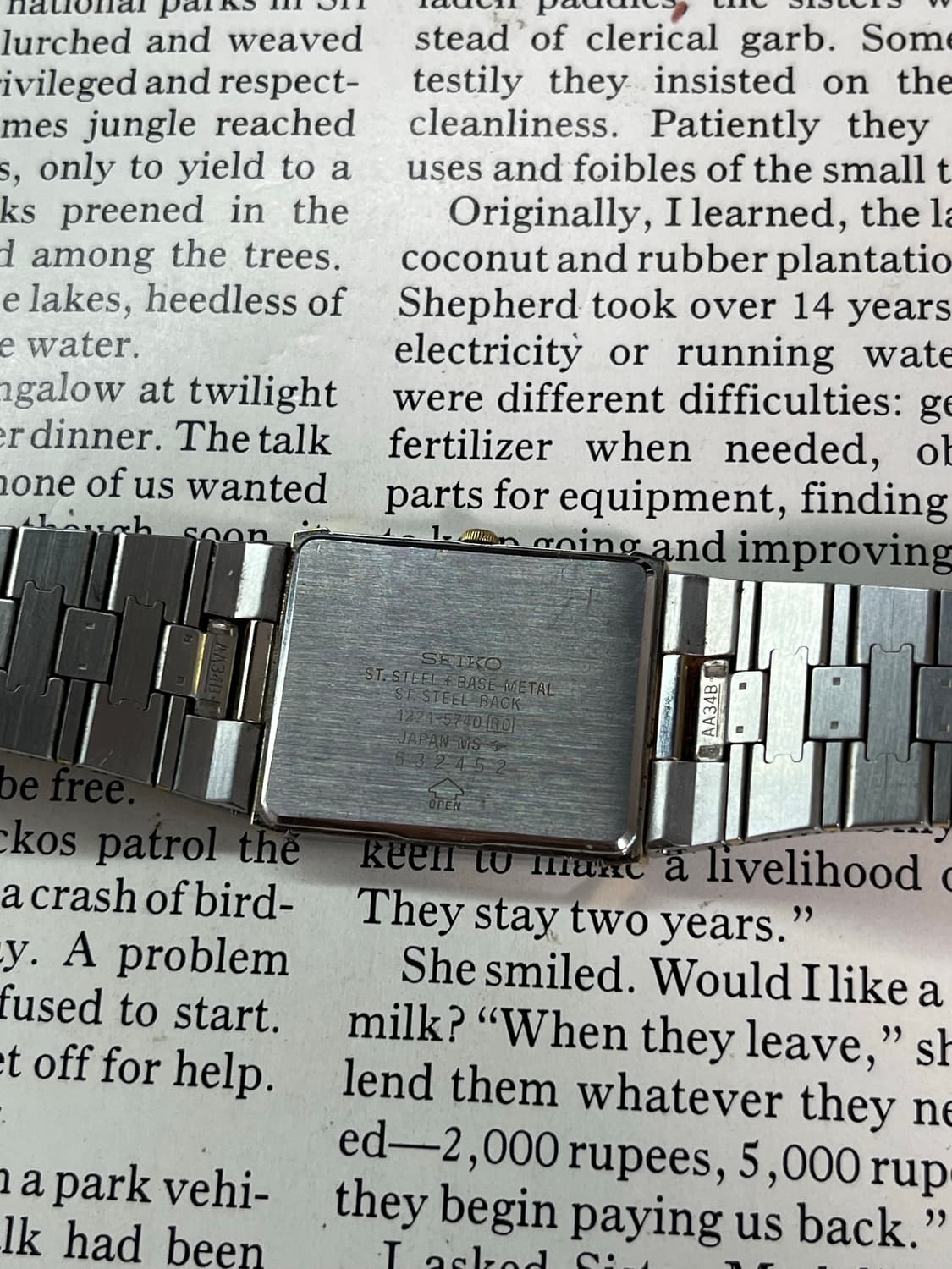 Seiko ARC Tank Quartz Vintage Watch 상품이미지6