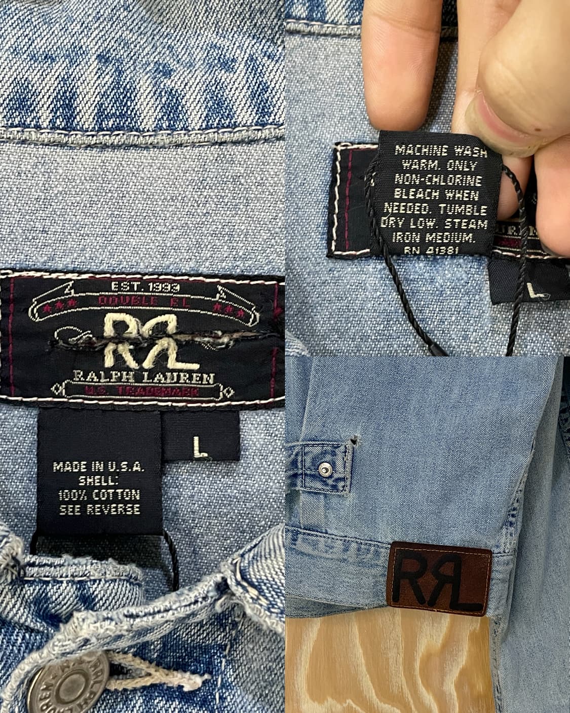 RRL 보로 데님 트러커 자켓 상품이미지10