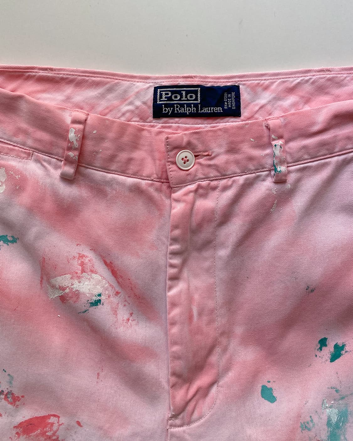 폴로 다잉 페인팅 핑크 치노 팬츠 상품이미지3