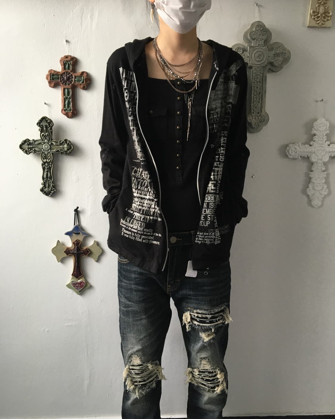 Printing hood zip up 상품이미지7