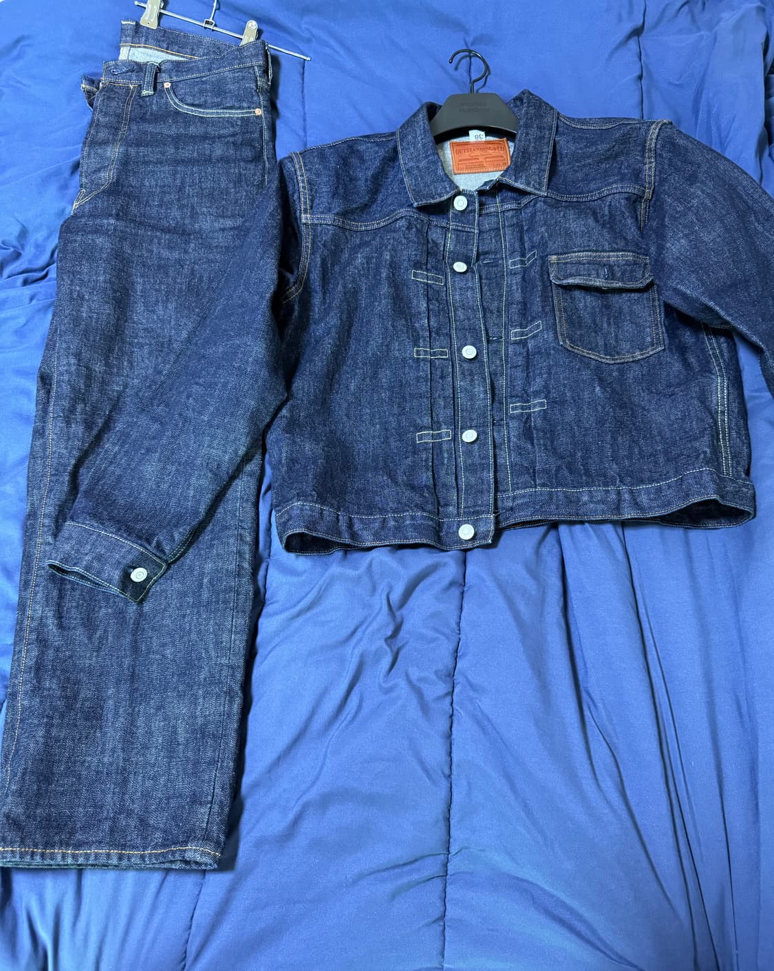 아웃스탠딩 1세대 데님 셋업 (자켓+바지) 상품이미지1