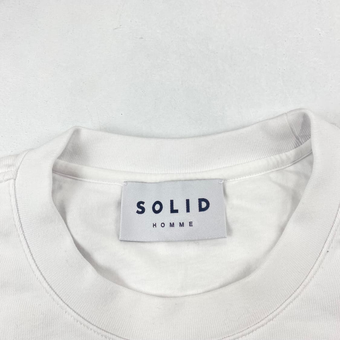 우영미 솔리드 옴므 포켓 화이트 롱 슬리브 (105) 상품이미지5