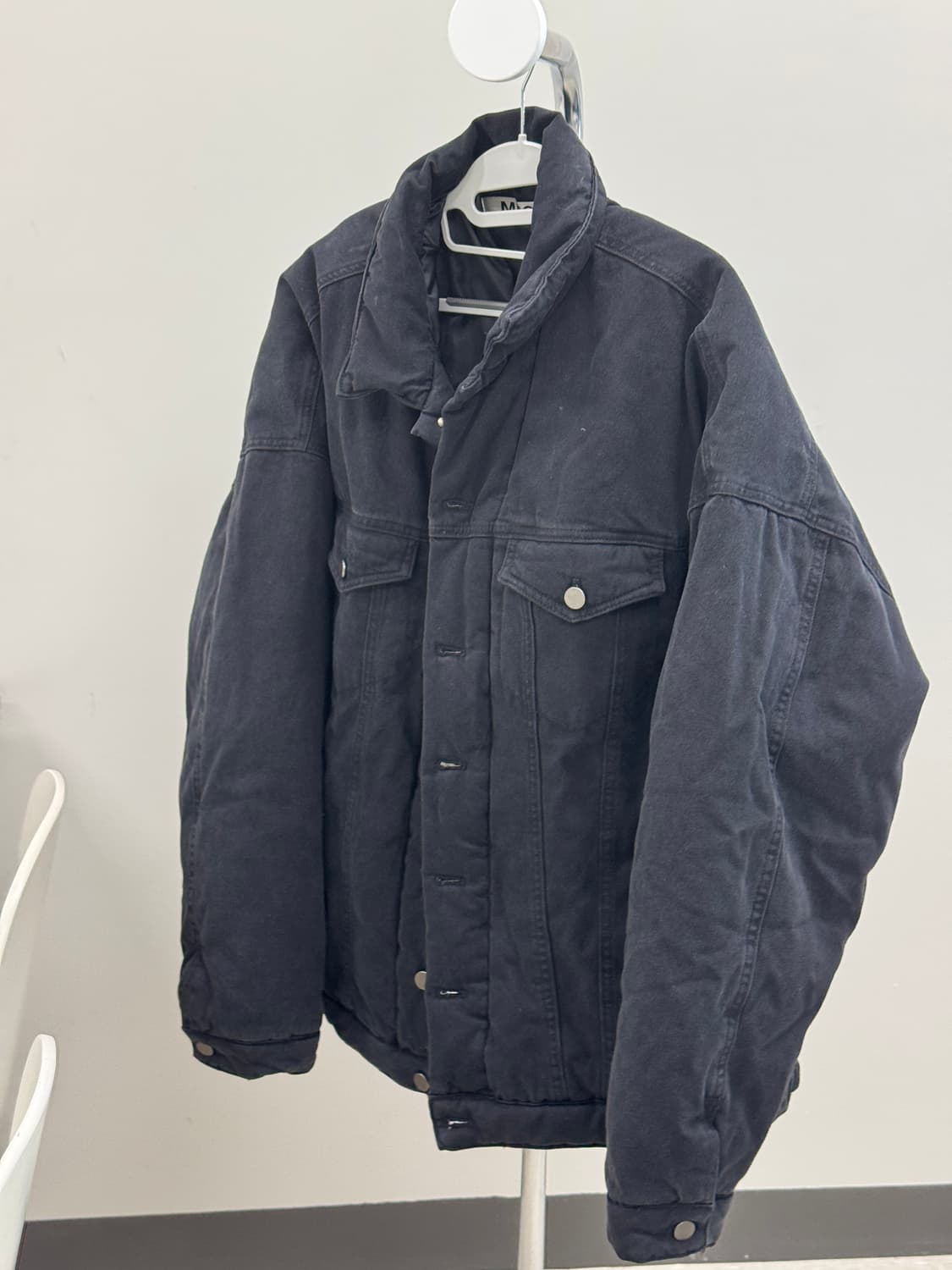 MNGU 블랙 데님 패딩 자켓 상품이미지7