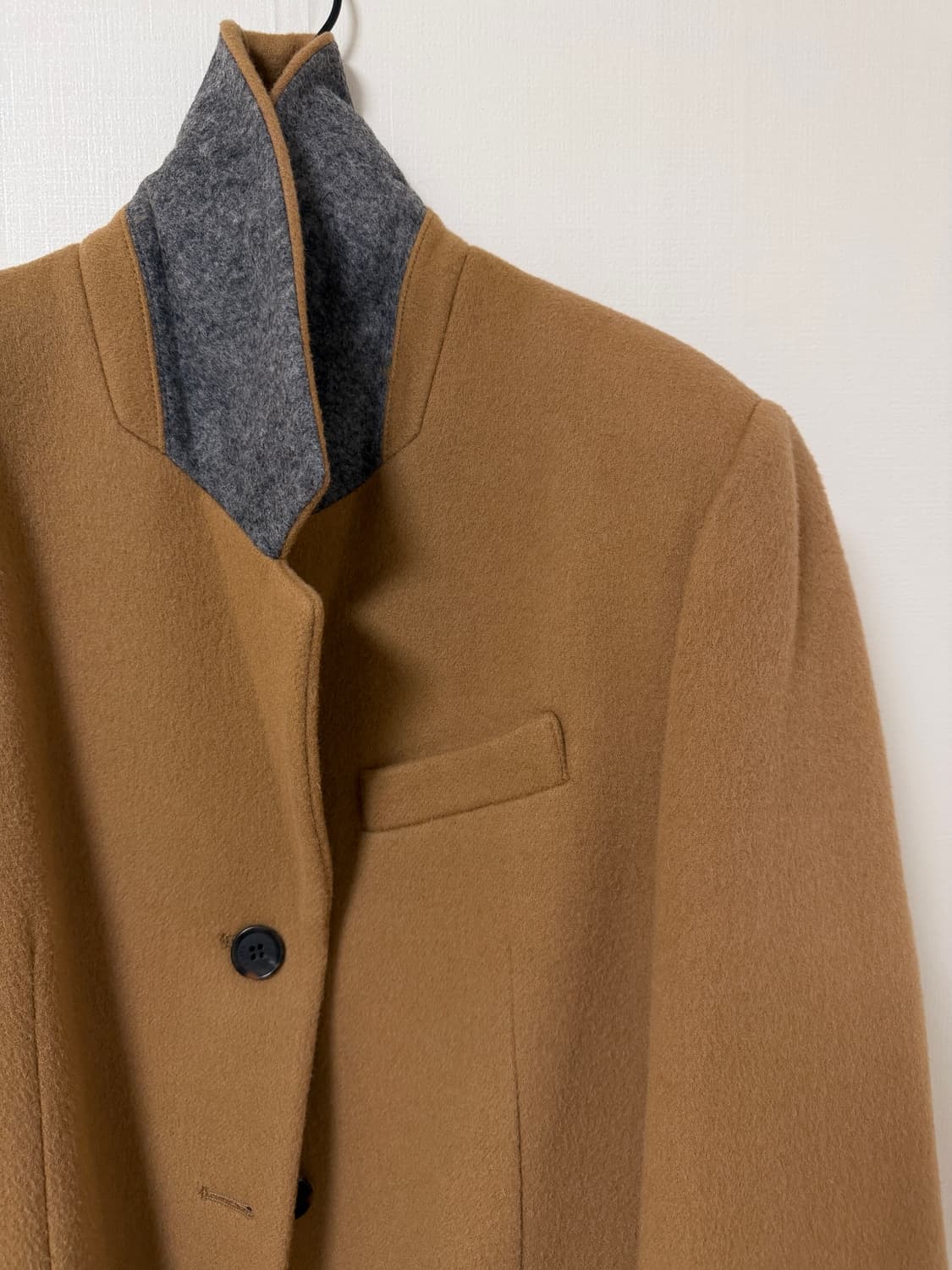 레이브 raive 앙고라 블렌드 싱글 울 코트 상품이미지2