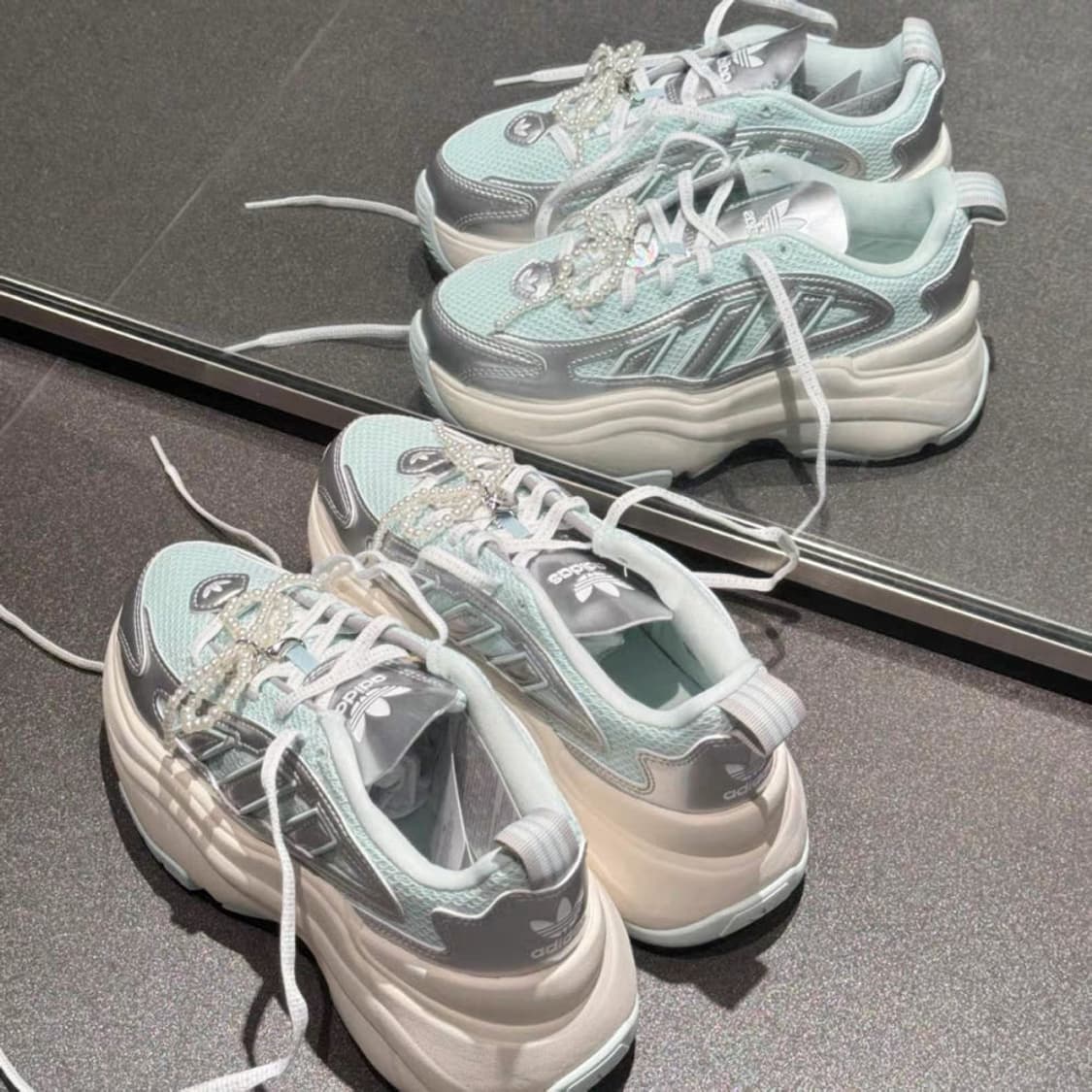 아디다스오즈가이아 크림민트225사이즈 새상품 JS1661 상품이미지8