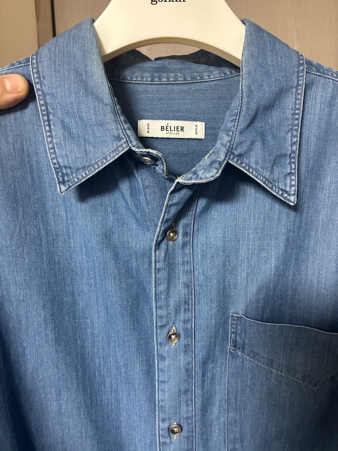 24ss 벨리에 시티 노마드 데님셔츠 상품이미지4
